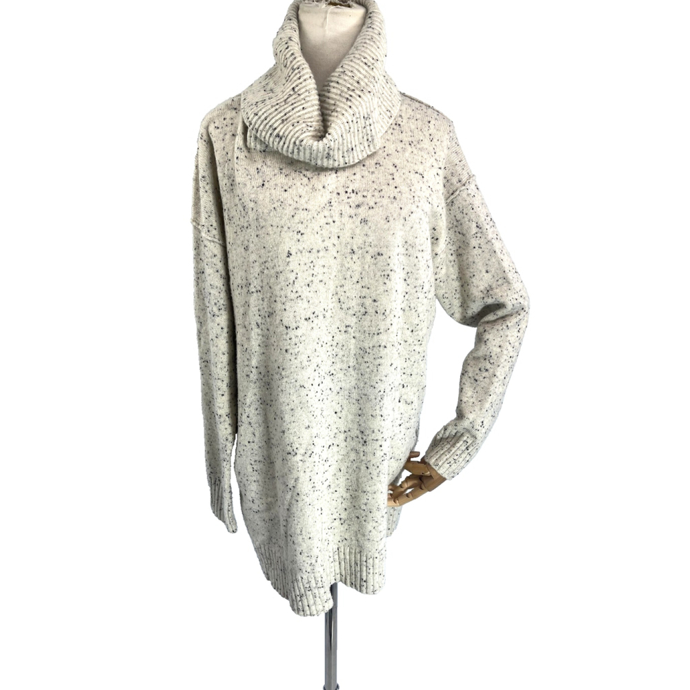 Athleta Cowl Neck Sweater Medium Wool Cashmere Blend Pullover‎ Tunic
